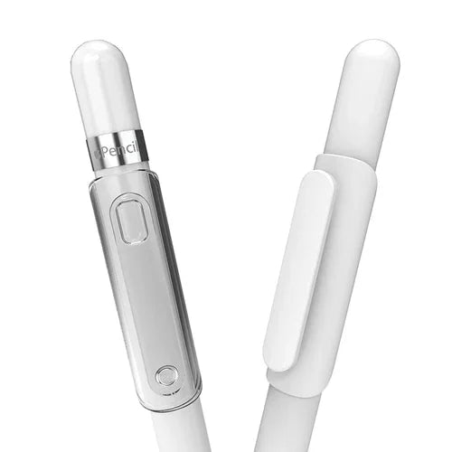 Araree A-Clip For Apple Pencil 2 Pcs Set - Clear And White - Tashqila Araree A-Clip For Apple Pencil 2 Pcs Set - Clear And White - Tashqila